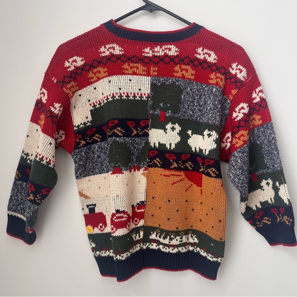 Vintage Sweater with Cat and Cow Size Small Petite - Picture 6 of 10